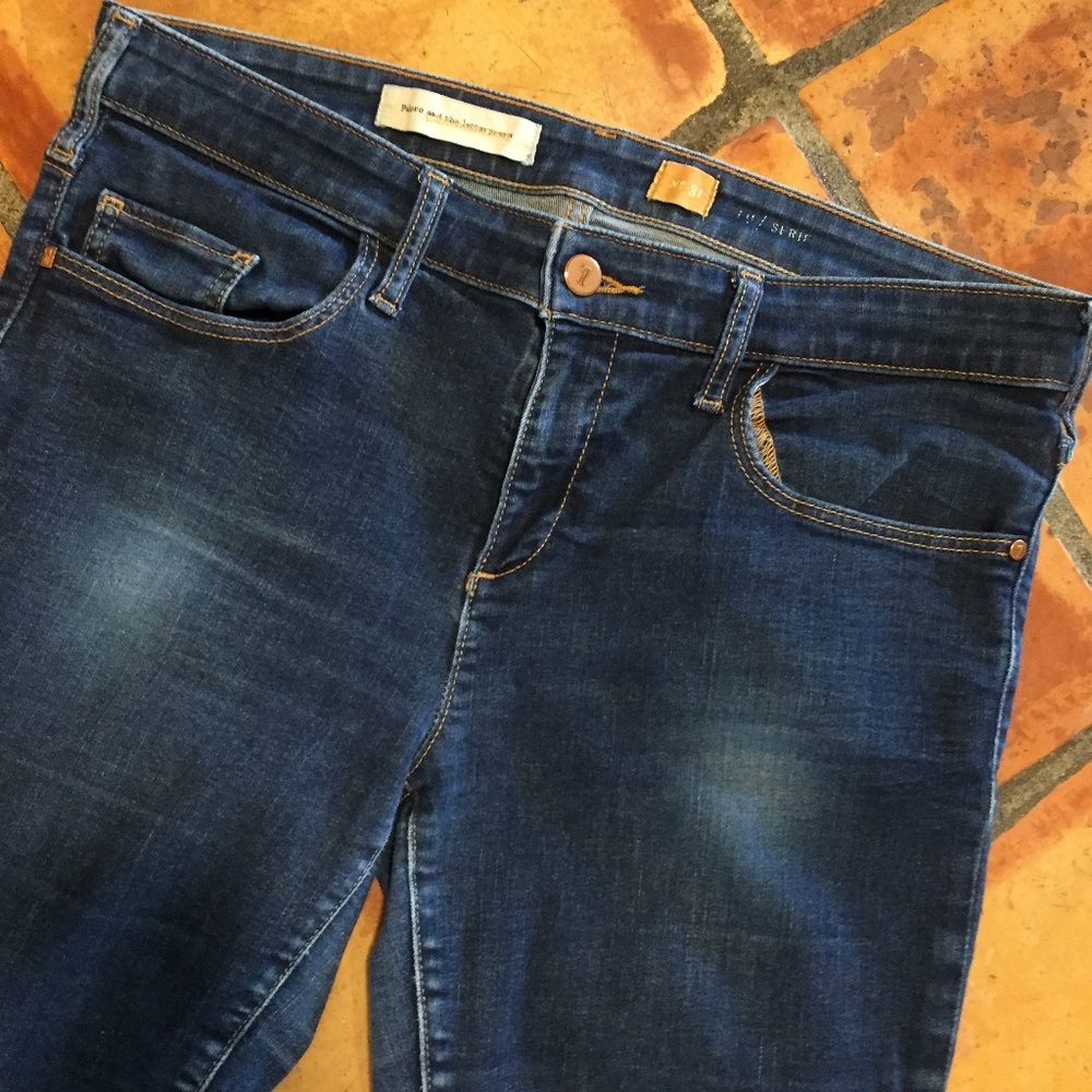 Pilcro and the Letterpress Denim Skinny Jeans